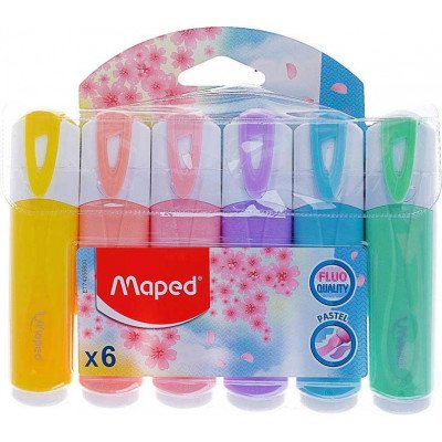 Maped Fosforlu Kalem Pastel 6 Renk 742558