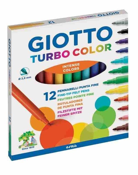 Giotto Turbo Color Keçeli Kalem 12'li 416000