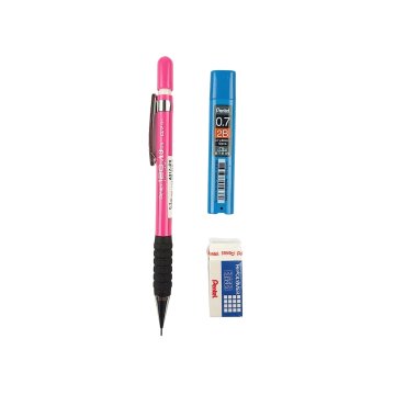 Pentel 120 A3 DX Mekanik Kurşun Kalem 3lü Set 0.7mm Pembe