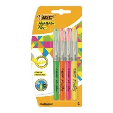 Bic Marking Highlighter Fosforlu Kalem Flex 4 Lü