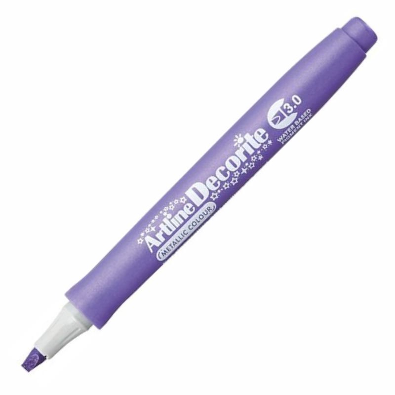 Artline Decorite Marker Kalem Düz Kesik Uç 3.0 Metallic Purple