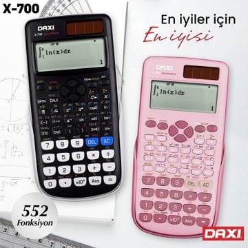 Daxi Hesap Makinesi Pink Edition 552 Bilimsel Fonksiyonlu X-700