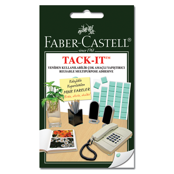 Faber Castell Tack-İt Hamur Yapıştırıcı 90 Adet Yeşil 187072
