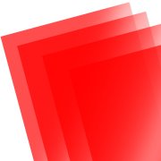 Asetat Kağıdı Şeffaf Kırmızı 250 Mikron 35x50 İnce 3lü