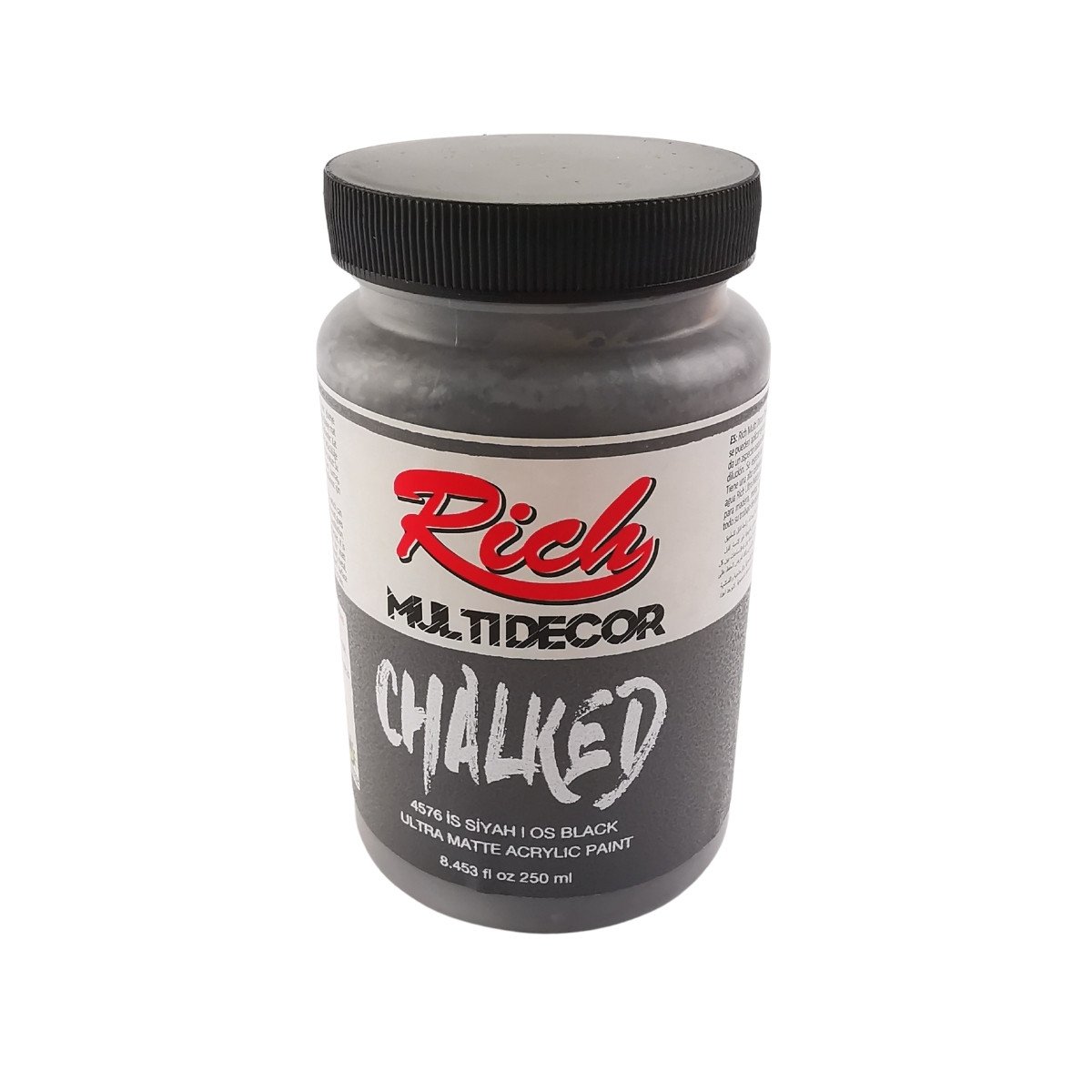 Rich Multi Decor Chalked Boya 250ml 4576 İs Siyah