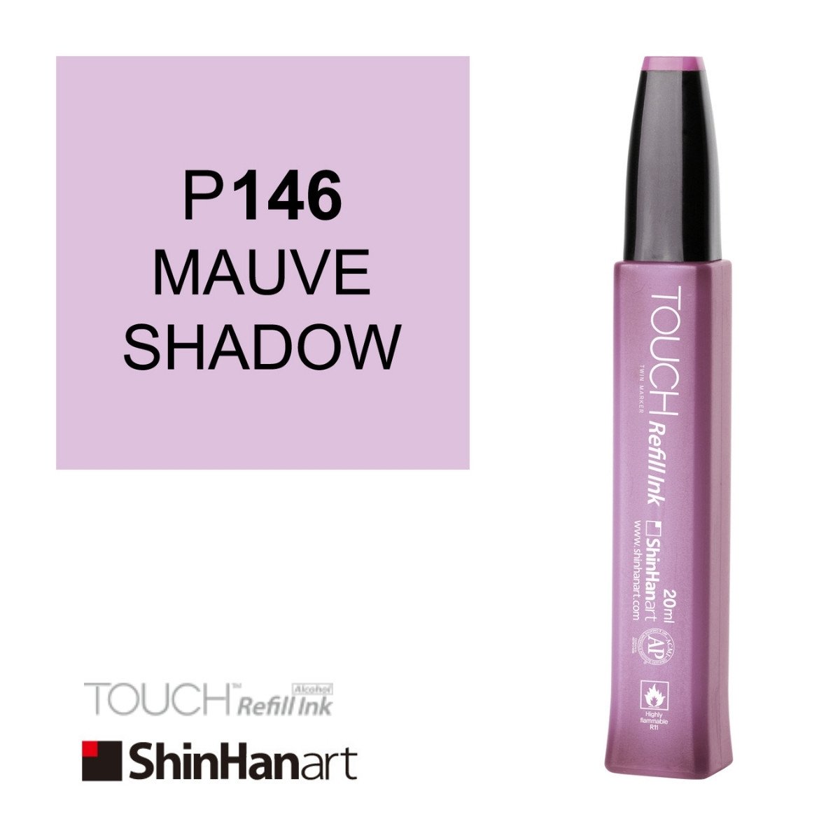 Shinhanart Touch Ink Alkol Bazlı Mürekkep 20ml P146 Mauve Shadow