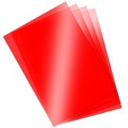 Asetat Kağıdı Şeffaf Kırmızı 250 Mikron A4 İnce 3lü