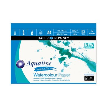 Daler Rowney Aquafine Smooth Sulu Boya Defteri 300gr A4 12yp