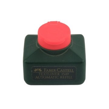 Faber Castell Fosforlu Kalem Mürekkebi 1549 30ml Kırmızı