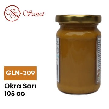 Koza Sanat Geleneksel Ebru Boyası 105cc GLN-209 Okra Sarı
