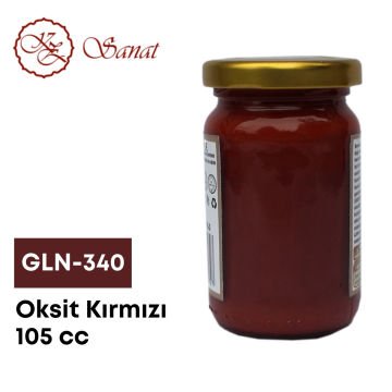 Koza Sanat Geleneksel Ebru Boyası 105cc GLN-340 Oksit Kırmızı