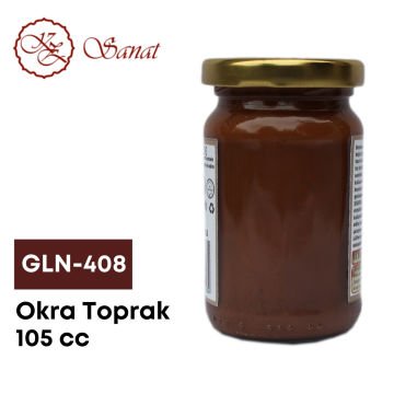 Koza Sanat Geleneksel Ebru Boyası 105cc GLN-408 Okra Toprak