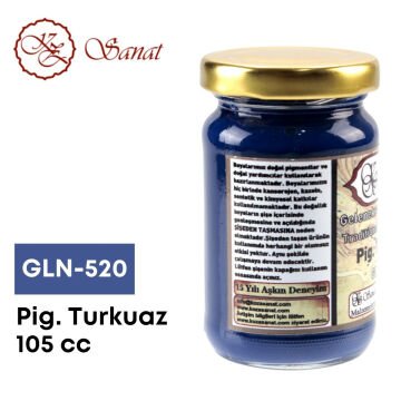 Koza Sanat Geleneksel Ebru Boyası 105cc GLN-520 Pigment Turkuaz