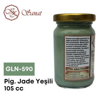 Koza Sanat Geleneksel Ebru Boyası 105cc GLN-590 Pigment Jade Yeşil