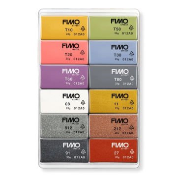 Fimo Soft Polimer Kil 12 Renk x 25gr (300gr) Fashion Tonlar