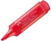Faber Castell Şeffaf Gövde Fosforlu Kalem 1546 Kırmızı