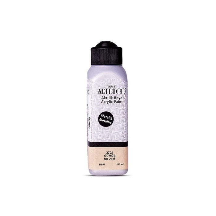 Artdeco Akrilik Boya 140ml 3722 Metalik Gümüş