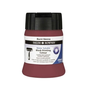 Daler Rowney Su Bazlı Baskı Mürekkebi 250ml Burnt Sienna