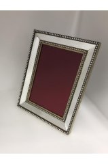 Dekoratif Aynalı Fotoğraf Çerçevesi Ayaklı Gümüş