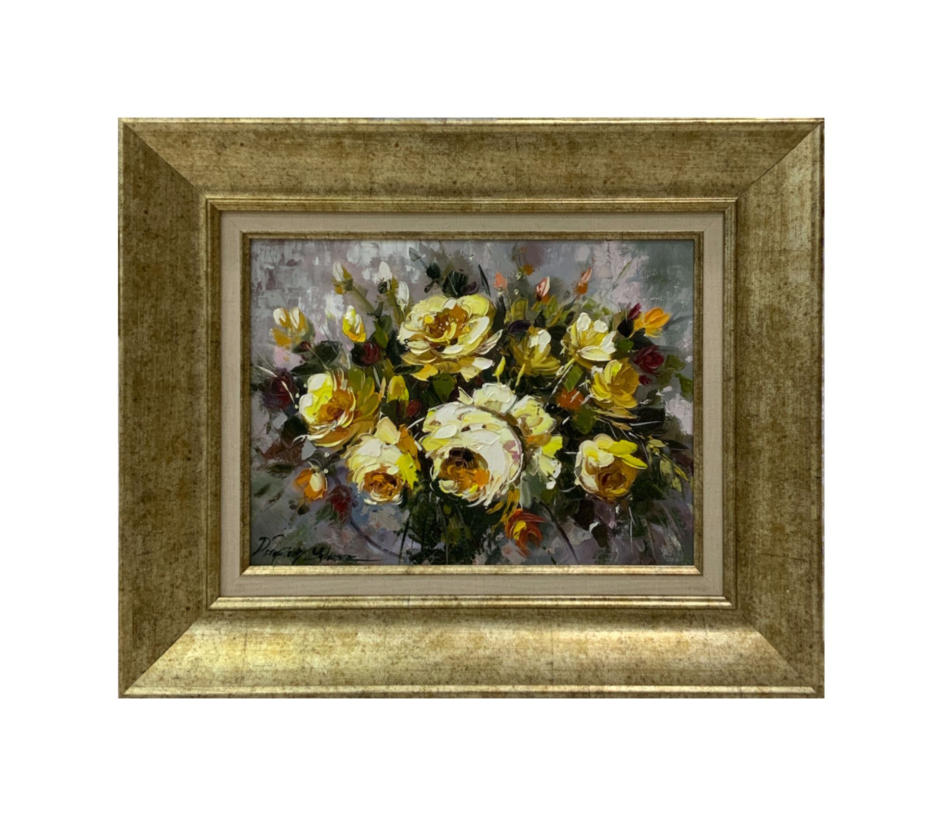 Yağlı Boya Tablo Çiçek 50X60 cm
