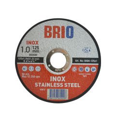 Brio Kesme Taşı 125X1 Inox 10'lu