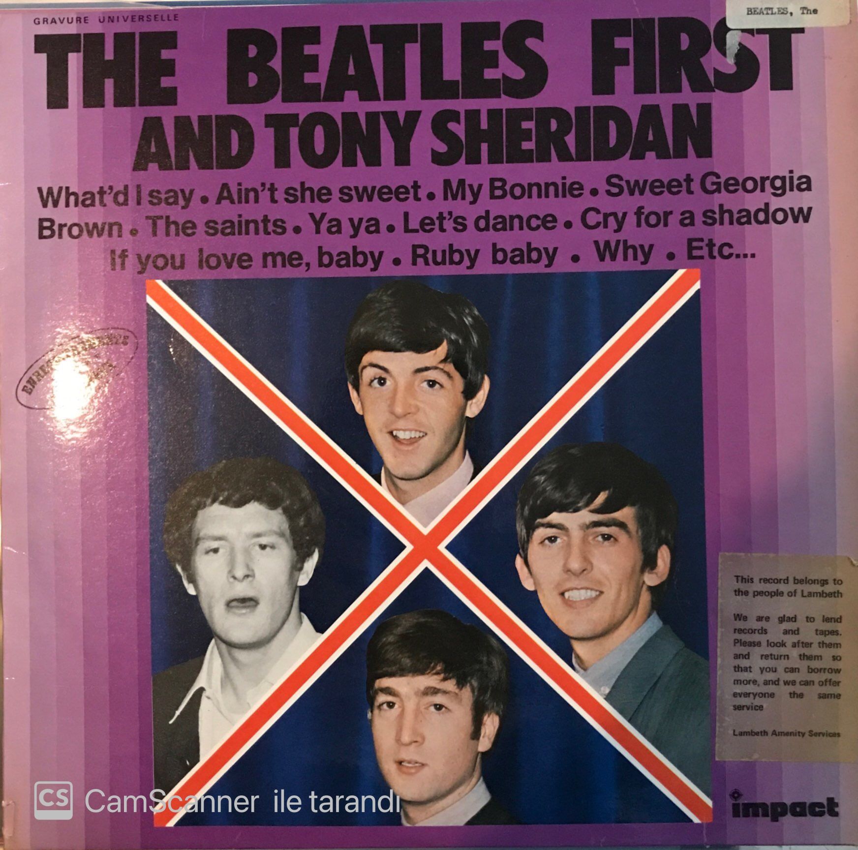 The Beatles First And Tony Sheridan LP