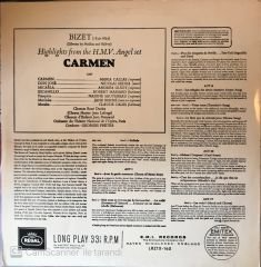 Bizet Carmen Highlights LP