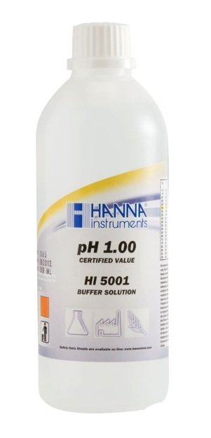 HANNA HI5001 pH 1.00 -  25oC Technical Calibration Buffer, 500 mL