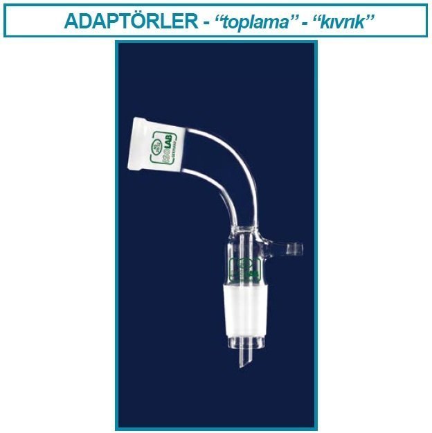 İSOLAB 065.40.029 adaptör - alım - vakum için - eğimli - dişi: NS29/32 - erkek: NS29/32 (1 adet)