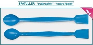 İSOLAB 047.32.180 spatül - P.P - 35 derece eğimli düz uçlu - 180 mm (1 adet)