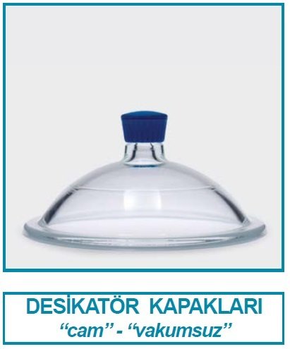 İSOLAB 039.06.250 desikatör kapağı - vakumsuz - çap 250 mm (1 adet)