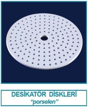 İSOLAB 039.05.250 desikatör diski - porselen - 250 mm (1 adet)
