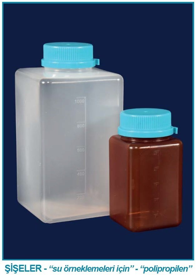 İSOLAB 061.22.500 sise - su numune - PP - sodiumtiyosülfatsız - amber - steril R - 500 ml (84 adet)
