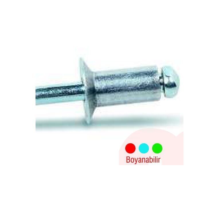 Alüminyum Pop Perçin Havşa Kafa 4x12 mm - 500 adet