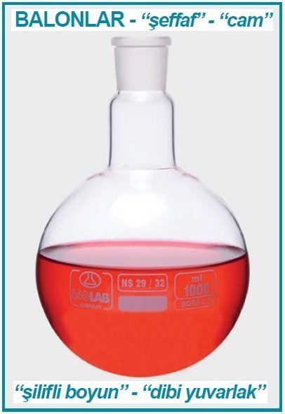 İSOLAB 030.02.252 balon - cam - dibi yuvarlak - şilifli - 250 ml - NS29/32 (1 adet)
