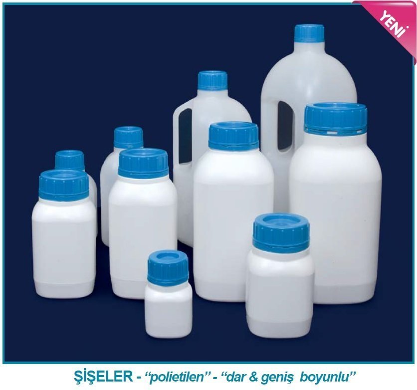 İSOLAB 061.42.901 şişe - P.P - toz maddeler için - 1000 ml (50 adet)