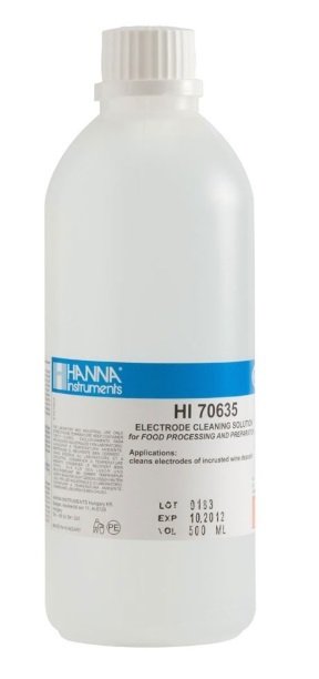 HANNA HI70635L Cleaning Solution for Wine Deposits (Wine-Making), 500 mL bottle