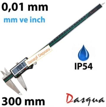 Dasqua 2310-7115 Dijital Kumpas 0-300 mm (IP54 Korumalı)