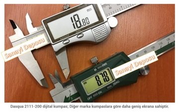 Dasqua 2111-200 Geniş Ekranlı Kumpas 0-200 mm
