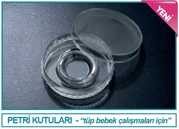 İSOLAB 120.05.160 IVF kabı - hücre kültürü için - yüzey kaplı (500 adet)