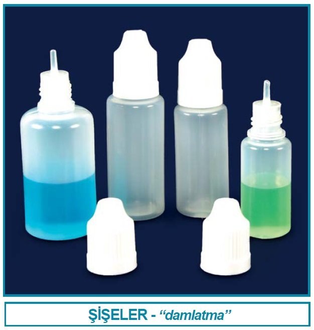 İSOLAB 062.10.020 şişe - damlatma - P.E - 20 ml (10 adet)