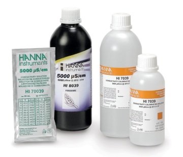 HANNA HI8039L 5000 uS/cm EC value -  25oC, 500 mL FDA bottle