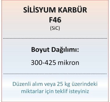 Silisyum Karbür F46 - SiC - 300-425 mikron - 10 KG