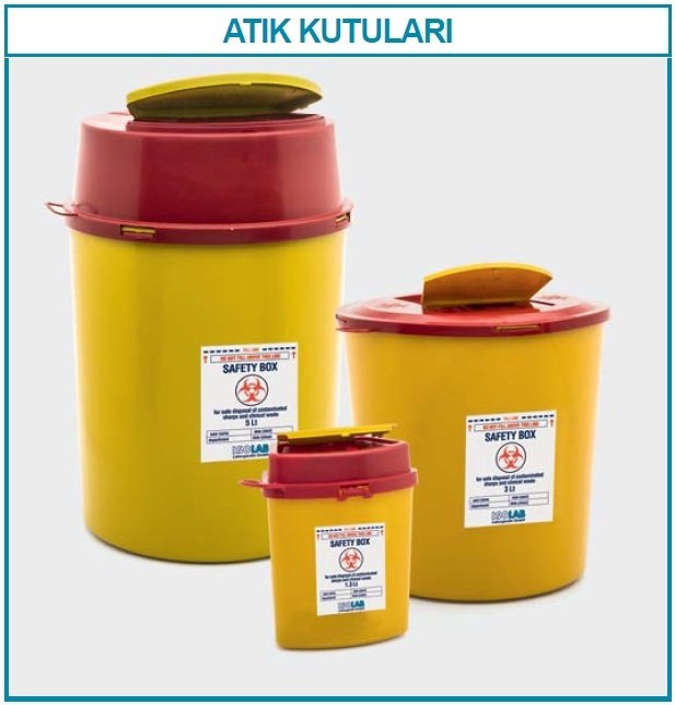 İSOLAB 062.80.901 atık kutusu - 1.3 lt (1 adet)