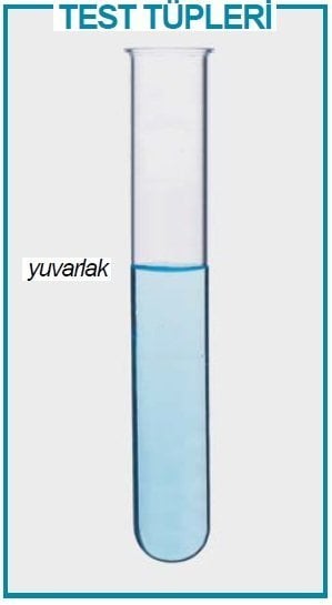 İSOLAB 077.04.002 tüp - P.P - yuvarlak tabanlı - 12 x 75 mm (1000 adet)