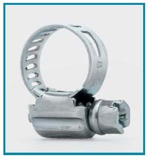 İSOLAB 052.16.020 hortum kıskacı - vidalı kelepçe - 12/20 mm (1 adet)