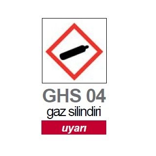 İSOLAB 099.14.T01 gaz silindiri piktogramı GHS 4 uyarı etiketi 26x37mm-250 etiket