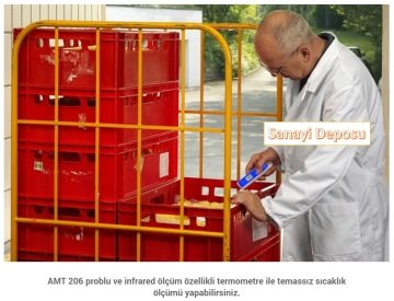 AMT 206 Lazerli ve Daldırma Problu Gıda Termometresi