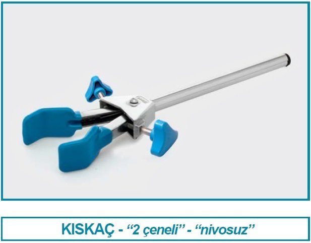 İSOLAB 045.01.001 kıskaç - 2 çeneli - standard (1 adet)