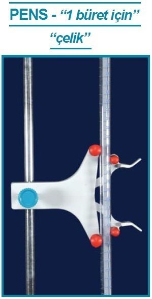 İSOLAB 018.05.001 büret pensi - metal - tek büret için (1 adet)